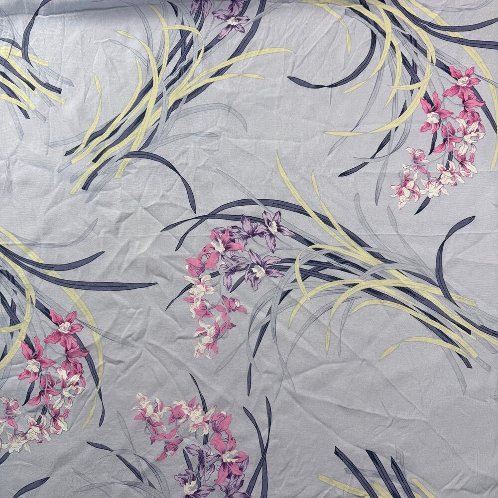 Vintage light purple orchid georgette fabric yardage